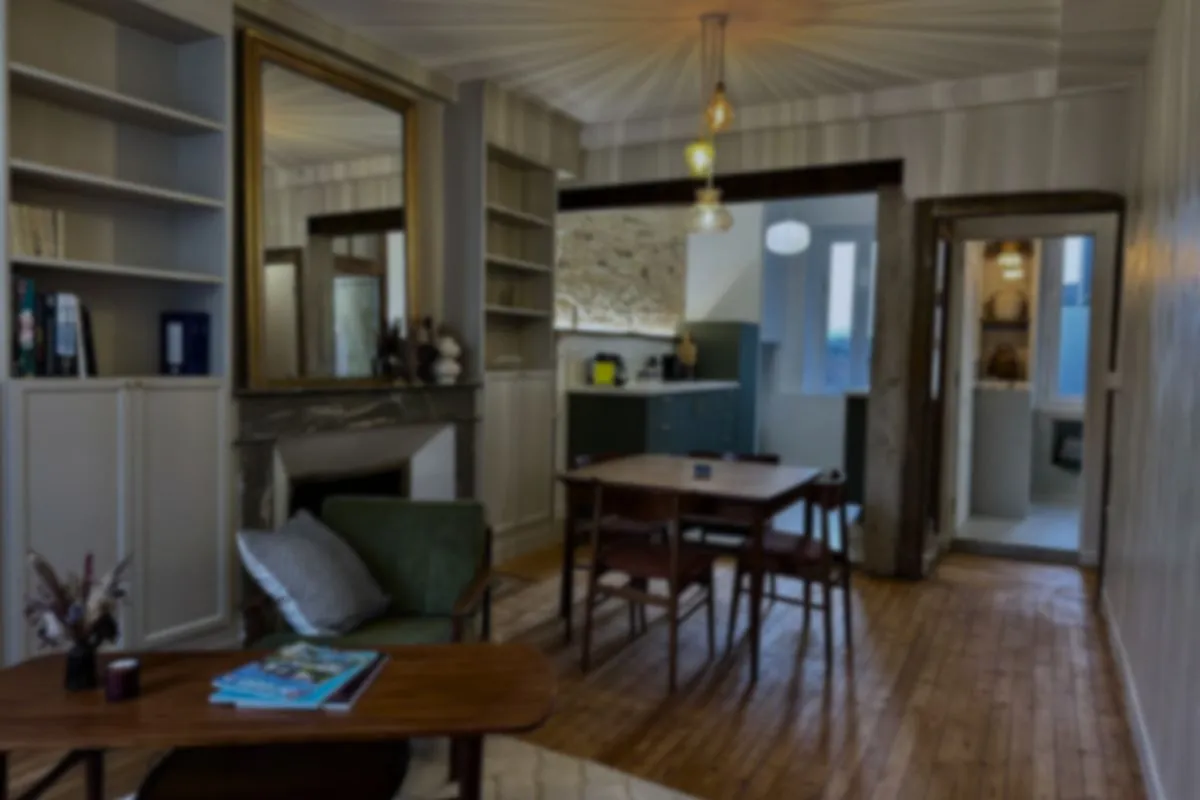 shooting photo amateur d'un intérieur d'appartement airbnb